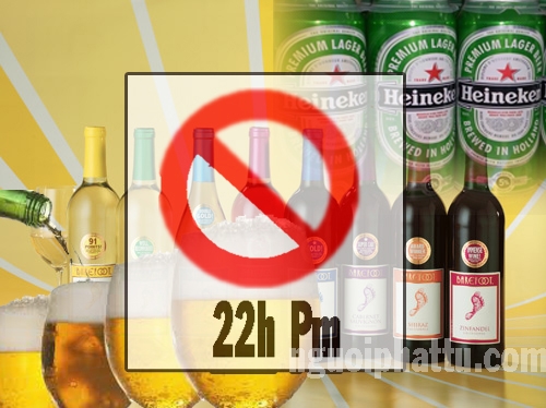Ngiêm cấm bán rượu bia sau 22h