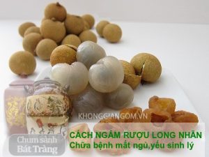 Cách ngâm rượu long nhãn chữa mất ngủ,yếu sinh lý
