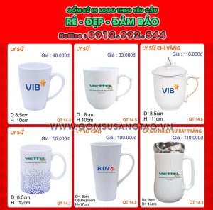 In hình lên ly sứ theo yêu cầu - viettel tặng quà cho khách hàng lâu năm