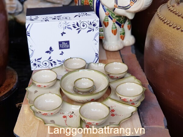 Bộ bát đĩa Bát Tràng cao cấp
