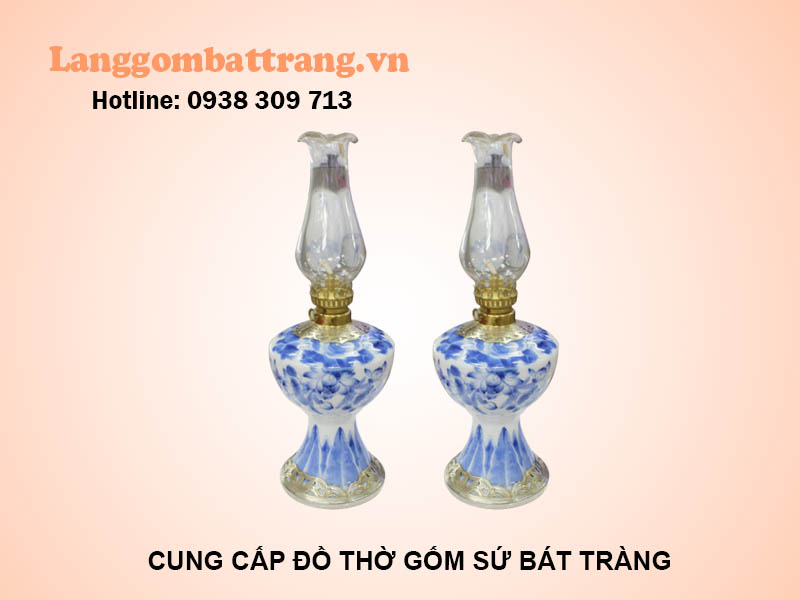 đèn dầu men xanh vẽ kỹ