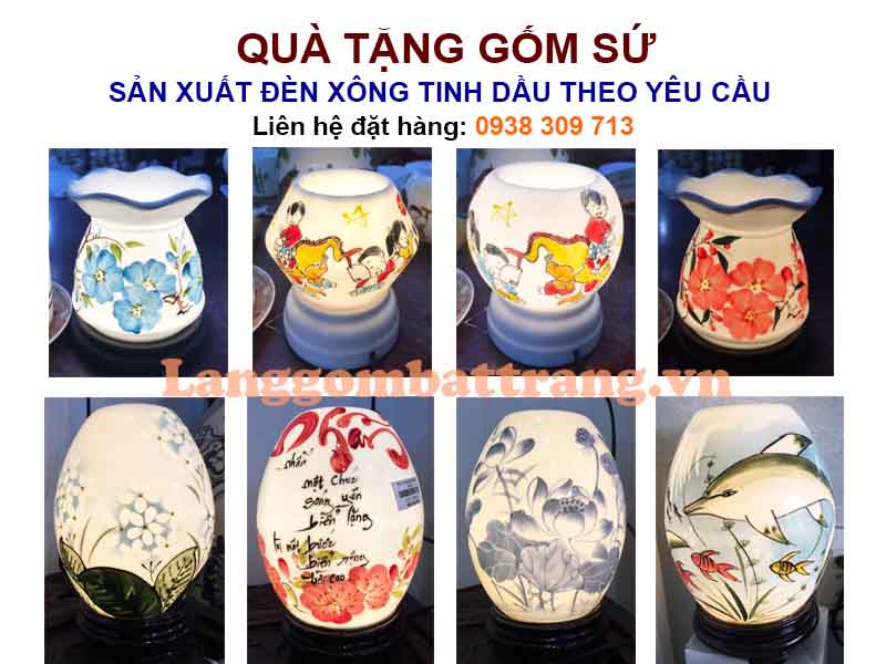 đèn xông tinh dầu Bát Tràng