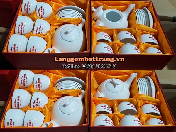 làm quà tặng gốm sứ in logo