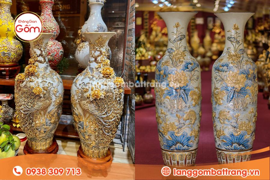 Lộc bình gốm Bát Tràng