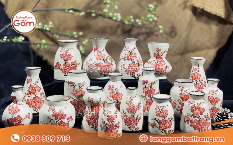 Các mẫu bình hoa gốm Bát Tràng