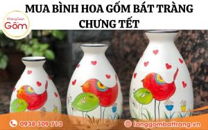 Mua bình hoa gốm Bát Tràng