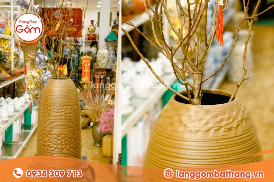 Lọ chuông dáng cao vuốt tay