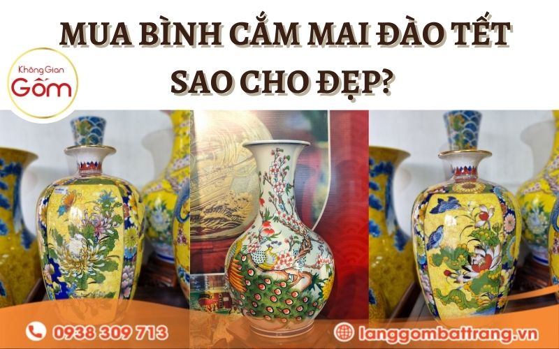 Mua bình cắm mai đàoTết đẹp