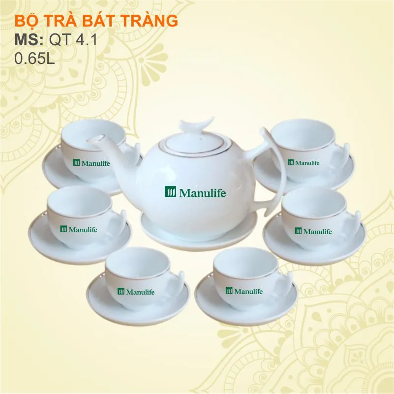 Review bộ ấm chén in logo của VNPT - quà tặng khuyến mãi khách hàng vnpt