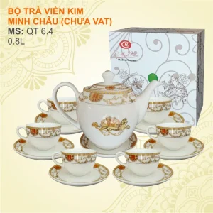 Review bộ ấm chén in logo của VNPT - quà tặng khuyến mãi khách hàng vnpt