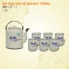 Quà tặng khách hàng cao cấp độc đáo - Bộ ấm chén bát tràng in logo
