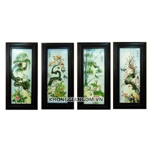 bộ tranh tứ quý tùng cúc trúc mai