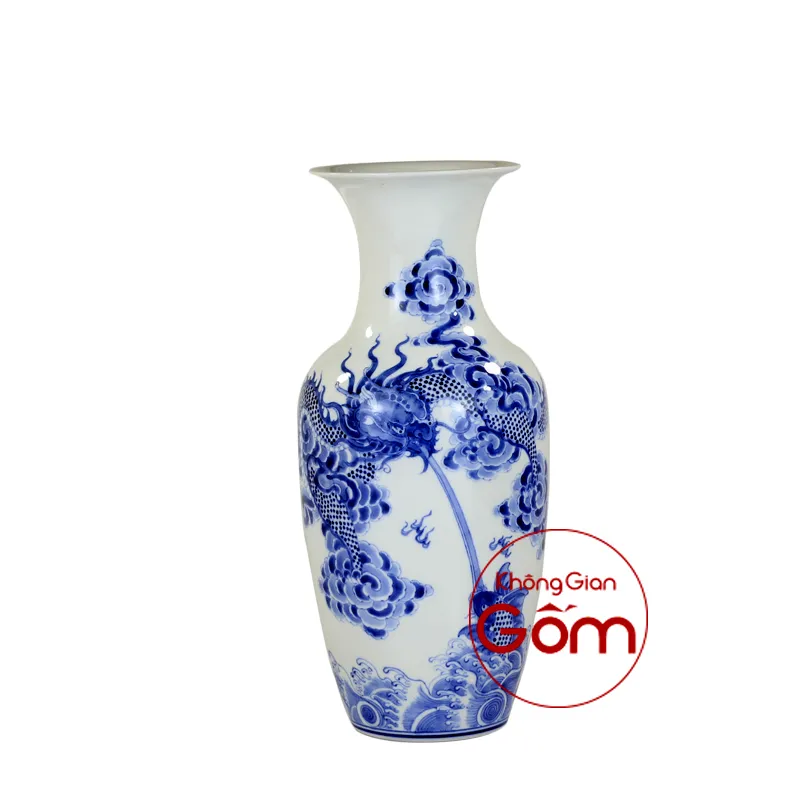 Lọ hoa vẽ tay rồng