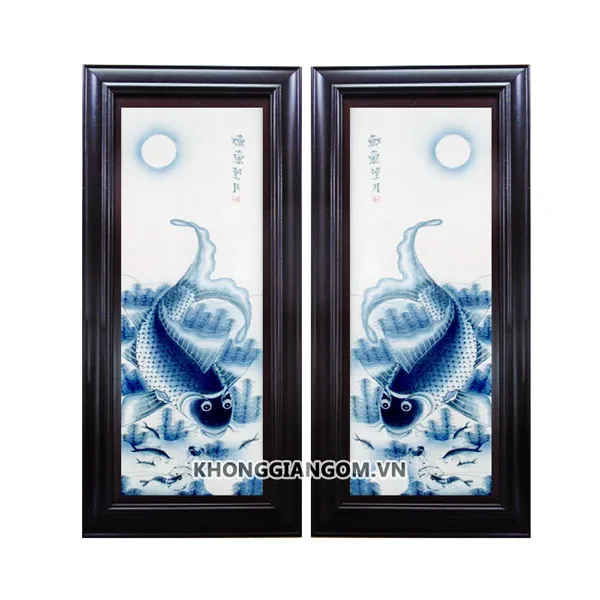 tranh bằng sứ đẹp