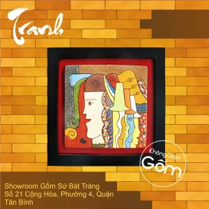 tranh gốm tại tphcm tranh gốm vinh quy bái tổ tranh gốm xưa tranh gốm đào tranh gốm đẹp tranh gốm đỏ