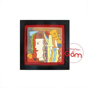tranh gốm tại tphcm tranh gốm vinh quy bái tổ tranh gốm xưa tranh gốm đào tranh gốm đẹp tranh gốm đỏ