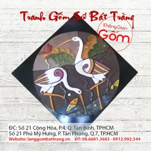 tranh gốm bát tràng