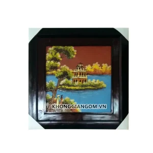 tranh gốm phong cảnh tranh gốm phong thủy tranh gốm phòng khách tranh gốm sứ nghệ thuật tranh gốm sứ đồng quê tranh gốm sứ ốp tường bát tràng tranh gốm trang trí tường tranh gốm treo tường