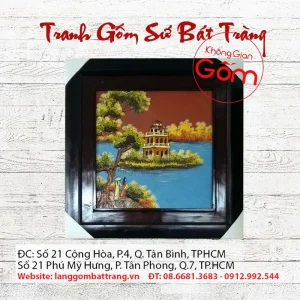 tranh gốm phong cảnh tranh gốm phong thủy tranh gốm phòng khách tranh gốm sứ nghệ thuật tranh gốm sứ đồng quê tranh gốm sứ ốp tường bát tràng tranh gốm trang trí tường tranh gốm treo tường