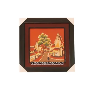 tranh gốm sứ nghệ thuật tranh gốm sứ đồng quê tranh gốm sứ ốp tường bát tràng tranh gốm trang trí tường tranh gốm treo tường tranh gốm xưa tranh gốm đất nung tranh gốm đỏ tranh phố cổ
