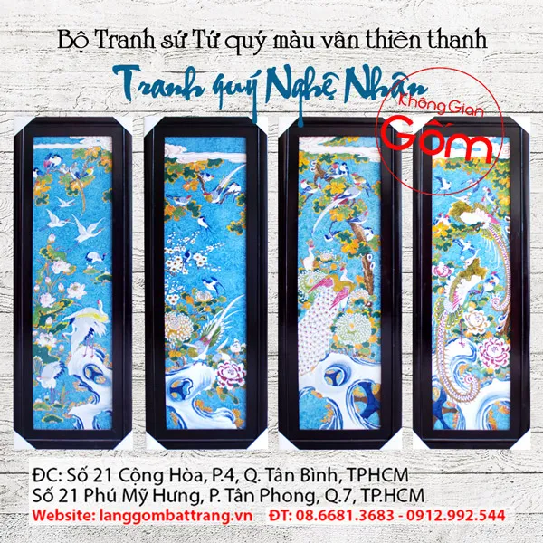 tranh phong thủy tứ quý