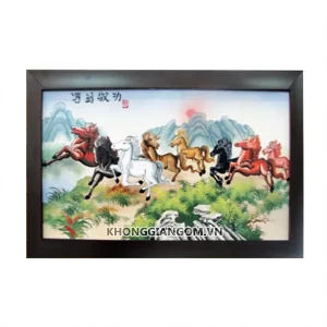 tranh sứ bát mã