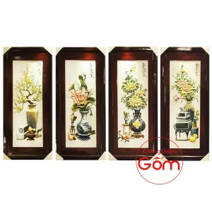 bộ tranh tứ quý đẹp tranh tứ quý bát tràng tranh tứ quý tùng cúc trúc mai tranh tứ quý gốm sứ tranh tứ quý tphcm tranh tứ cảnh 4 mùa Tranh trang trí phong thủy tranh tứ quý treo cầu thang tranh tứ quý tùng cúc trúc mai tranh phong thủy bộ tranh tứ quý tĩnh vật tranh gốm tùng cúc trúc mai tranh tứ quý phong thủy